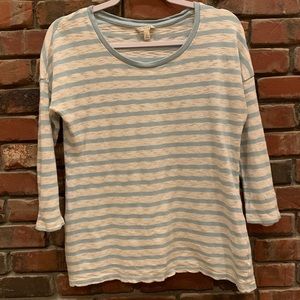 Striped 3/4 length sleeve